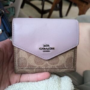Coach wallet Pink and brown